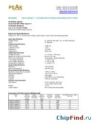 Datasheet P26TG-4805E41 manufacturer PEAK