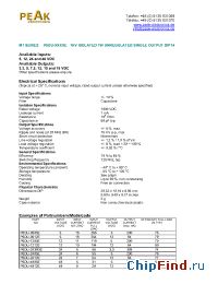 Datasheet P6DU-0505E manufacturer PEAK