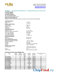 Datasheet P6LG-0509E manufacturer PEAK