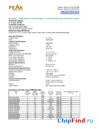 Datasheet P6MG-0505E manufacturer PEAK