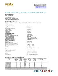 Datasheet P6MU-0505E manufacturer PEAK