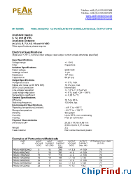Datasheet P6MU-XXXXZH52 manufacturer PEAK