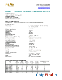 Datasheet P8TG-4805Z21 manufacturer PEAK