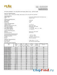 Datasheet PD10NG-0505Z21 manufacturer PEAK