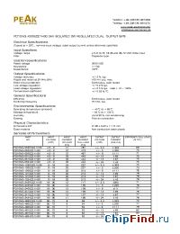 Datasheet PD10NG-4812Z21H30 manufacturer PEAK