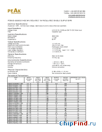 Datasheet PD6NG-0509E21H30 manufacturer PEAK