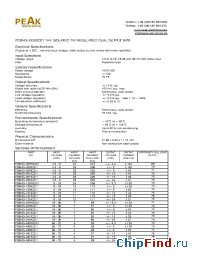 Datasheet PD6NG-0509Z21 manufacturer PEAK