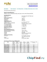 Datasheet PEN5-2412Z21 manufacturer PEAK