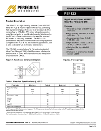 Datasheet PE4123-21 manufacturer Peregrine