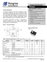 Datasheet PE4242-EK manufacturer Peregrine