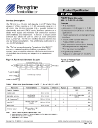 Datasheet PE4304-EK manufacturer Peregrine
