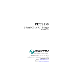 Datasheet PERICOMPI7C8150 manufacturer Pericom