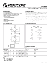 Datasheet PI2B4300L manufacturer Pericom