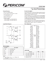 Datasheet PI2BV3868 manufacturer Pericom