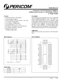 Datasheet PI2PCIE412-D manufacturer Pericom