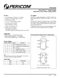 Datasheet PI3A4626 manufacturer Pericom