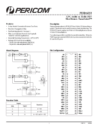 Datasheet PI3B16233V manufacturer Pericom