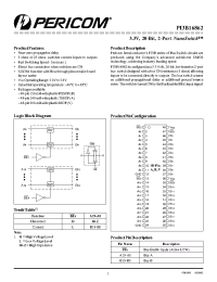 Datasheet PI3B162862 manufacturer Pericom