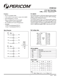Datasheet PI3B3244 manufacturer Pericom