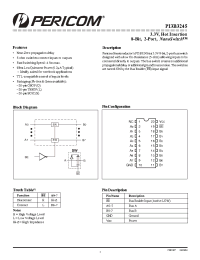 Datasheet PI3B3245L manufacturer Pericom