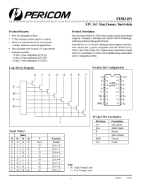 Datasheet PI3B3251 manufacturer Pericom