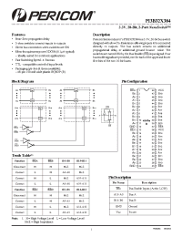 Datasheet PI3B32X384 manufacturer Pericom