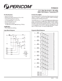 Datasheet PI3B4010 manufacturer Pericom
