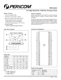 Datasheet PI3C16212B manufacturer Pericom