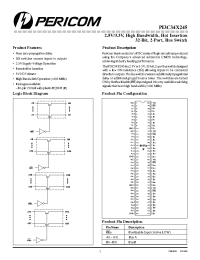 Datasheet PI3C34X245 manufacturer Pericom