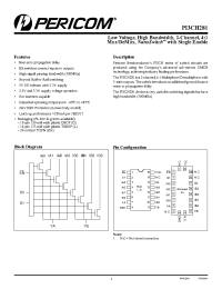 Datasheet PI3CH281Z_E manufacturer Pericom