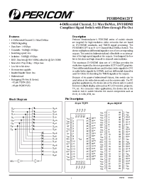 Datasheet PI3HDMI412FT manufacturer Pericom