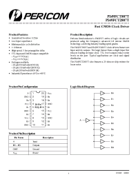 Datasheet PI49FCT2807TS manufacturer Pericom
