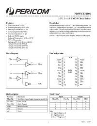 Datasheet PI49FCT32806 manufacturer Pericom