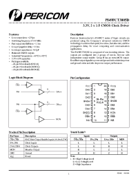 Datasheet PI49FCT3805D manufacturer Pericom