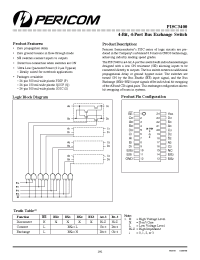 Datasheet PI5C3400P manufacturer Pericom