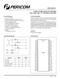 Datasheet PI5C34171C manufacturer Pericom