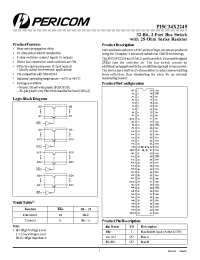 Datasheet PI5C34X2245B manufacturer Pericom