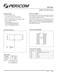 Datasheet PI5C3861L manufacturer Pericom