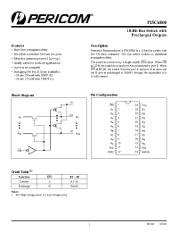 Datasheet PI5C6800LE manufacturer Pericom
