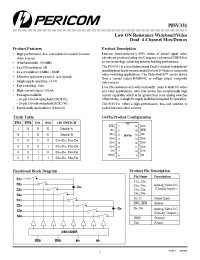 Datasheet PI5V331 manufacturer Pericom