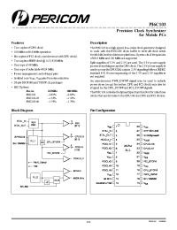 Datasheet PI6C103-06 manufacturer Pericom