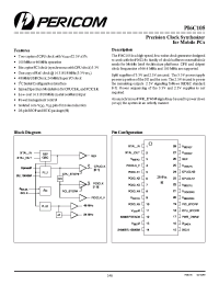 Datasheet PI6C105H manufacturer Pericom