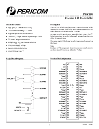Datasheet PI6C180V manufacturer Pericom