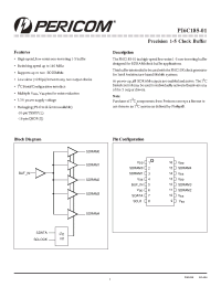 Datasheet PI6C185-01 manufacturer Pericom