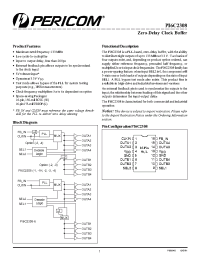 Datasheet PI6C2308A-1I manufacturer Pericom