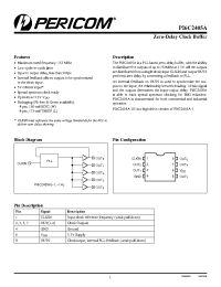 Datasheet PI6C2405A-1HLE manufacturer Pericom