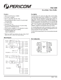 Datasheet PI6C2408 manufacturer Pericom