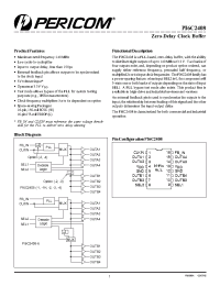 Datasheet PI6C2408-1 manufacturer Pericom