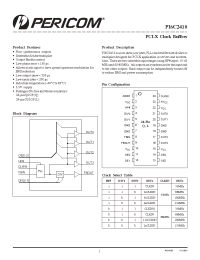 Datasheet PI6C2410L manufacturer Pericom