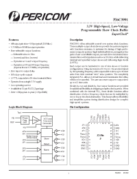 Datasheet PI6C3991-5I manufacturer Pericom